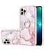 Rosegoud Marmer TPU Hoesje voor de iPhone 14 Pro