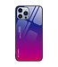 Paars / Roze Gradient Hardcase Hoesje voor de iPhone 14 Pro