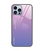 Roze / Paars Gradient Hardcase Hoesje voor de iPhone 14 Pro