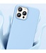 Azeada Navy Blauw Siliconen Hoesje voor de iPhone 14 Pro