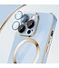 Blauw / Goud TPU Hoesje voor de iPhone 14 Pro