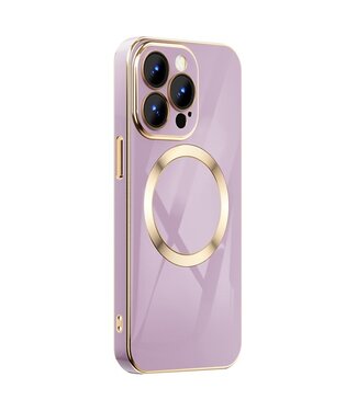 Roze / Goud TPU Hoesje iPhone 14 Pro