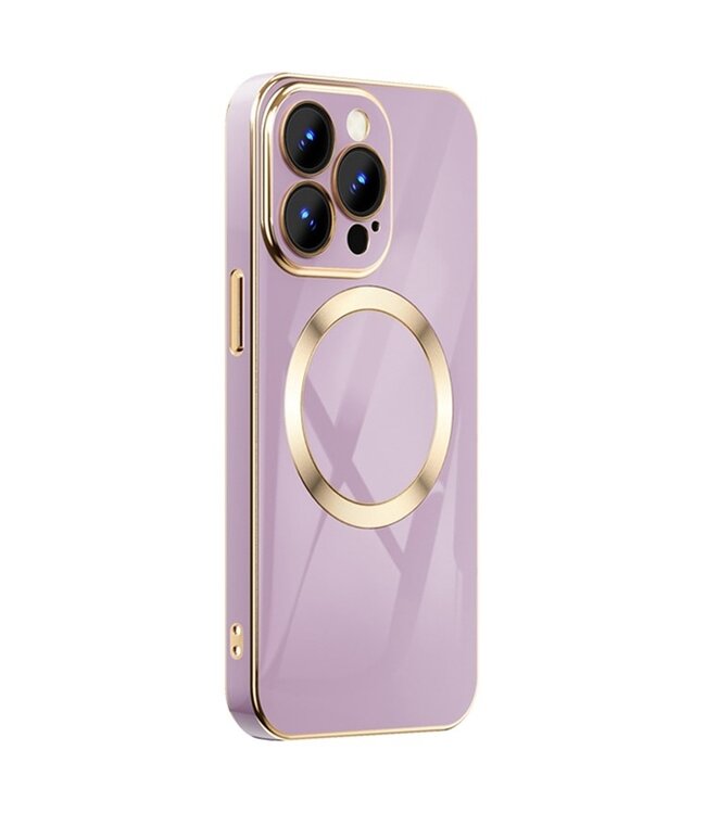 Roze / Goud TPU Hoesje voor de iPhone 14 Pro