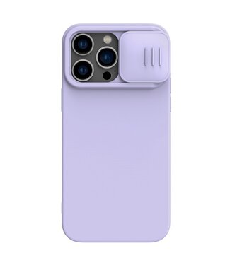 Nillkin Paars Siliconen Hoesje met Lenscover iPhone 14 Pro