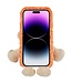Oranje Pluche Beertje Hoesje voor de iPhone 14 Pro