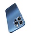 Blauw Metalen Hardcase Hoesje voor de iPhone 14 Pro