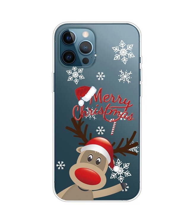 Kerstmis TPU Hoesje voor de iPhone 14 Pro