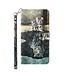 Kitten En Tijger Bookcase Hoesje voor de Samsung Galaxy A13 (5G) / A04s