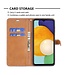 Groen Jeans Bookcase Hoesje voor de Samsung Galaxy A13 (5G) / A04s