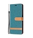 Groen Jeans Bookcase Hoesje voor de Samsung Galaxy A13 (5G) / A04s