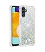 Zilver Glitter Hartjes TPU Hoesje voor de Samsung Galaxy A13 (5G) / A04s