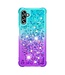 Blauw / Paars Glitter TPU Hoesje voor de Samsung Galaxy A13 (5G) / A04s