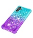 Blauw / Paars Glitter TPU Hoesje voor de Samsung Galaxy A13 (5G) / A04s