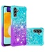Blauw / Paars Glitter TPU Hoesje voor de Samsung Galaxy A13 (5G) / A04s