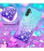 Blauw / Paars Glitter TPU Hoesje voor de Samsung Galaxy A13 (5G) / A04s