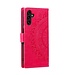 Rood Mandala Bookcase Hoesje voor de Samsung Galaxy A13 (5G) / A04s
