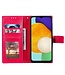 Rood Mandala Bookcase Hoesje voor de Samsung Galaxy A13 (5G) / A04s