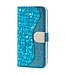 Blauw Krokodillen Bookcase Hoesje voor de Samsung Galaxy A13 (5G) / A04s