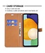 Grijs Jeans Bookcase Hoesje voor de Samsung Galaxy A13 (5G) / A04s