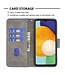 Binfen Color Grijs Krokodillen Bookcase Hoesje voor de Samsung Galaxy A13 (5G) / A04s