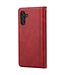 Rood Modern Bookcase Hoesje voor de Samsung Galaxy A13 (5G) / A04s