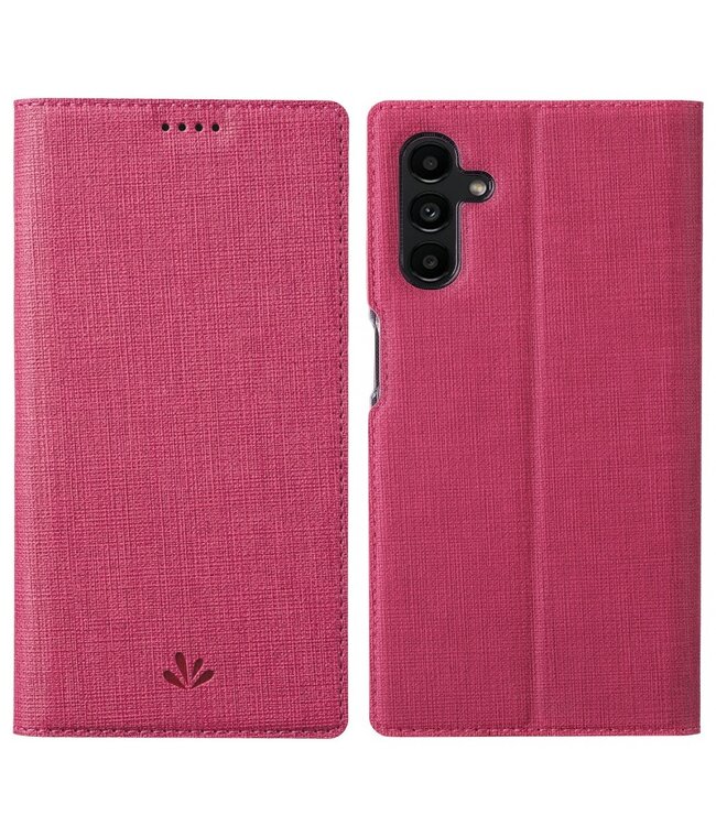 Vili DMX Roze Stoffen Bookcase Hoesje voor de Samsung Galaxy A13 (5G) / A04s