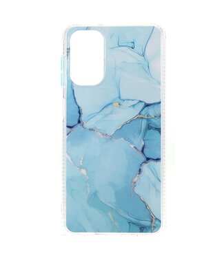 Blauw Marmer TPU Hoesje Samsung Galaxy A13 (5G) / A04s