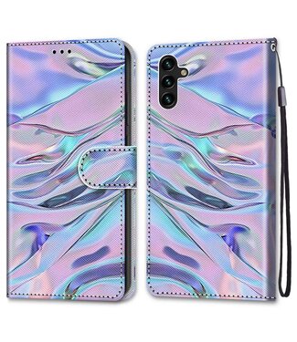 Parelmoer Design Bookcase Hoesje Samsung Galaxy A13 (5G) / A04s