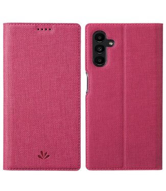 Vili DMX Roze Stoffen Bookcase Hoesje Samsung Galaxy A13 (5G) / A04s