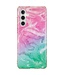 Roze / Groen Marmer TPU Hoesje voor de Samsung Galaxy A13 (5G) / A04s