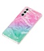 Roze / Groen Marmer TPU Hoesje voor de Samsung Galaxy A13 (5G) / A04s