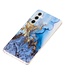 Blauw / Goud Marmer TPU Hoesje voor de Samsung Galaxy A13 (5G) / A04s