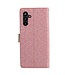 Roze Kant Bookcase Hoesje voor de Samsung Galaxy A13 (5G) / A04s