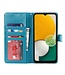 Blauw Glad Bookcase Hoesje voor de Samsung Galaxy A13 (5G) / A04s