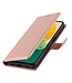 Rosegoud Glad Bookcase Hoesje voor de Samsung Galaxy A13 (5G) / A04s