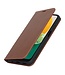 Bruin Echt Leder Bookcase Hoesje voor de Samsung Galaxy A13 (5G) / A04s