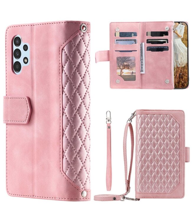 Roze Wallet Hoesje voor de Samsung Galaxy A13 (5G) / A04s