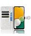 Zilver Stippen Bookcase Hoesje voor de Samsung Galaxy A13 (5G) / A04s