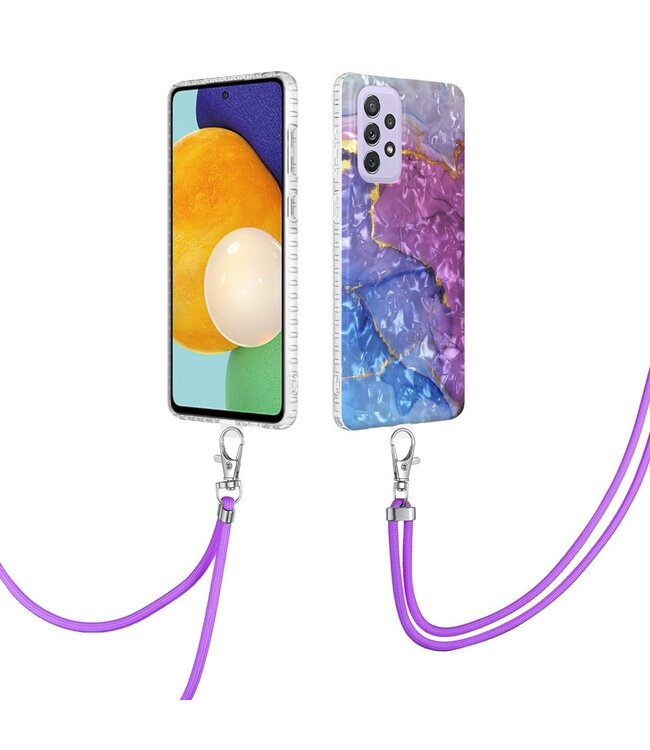 Marble TPU Hoesje met Koord voor de Samsung Galaxy A13 (4G/5G) / A04s