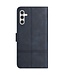 Blauw Lijnen Bookcase Hoesje voor de Samsung Galaxy A13 (5G) / A04s