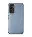Blauw Carbon TPU Hoesje met Lens voor de Samsung Galaxy A13 (5G) / A04s