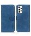 Khazneh Blauw Vintage Bookcase Hoesje voor de Samsung Galaxy A53
