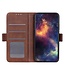 Koffiebruin Effen Bookcase Hoesje voor de Samsung Galaxy A53