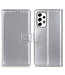Zilver Effen Bookcase Hoesje voor de Samsung Galaxy A53
