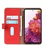 Khazneh Rood Litchee Bookcase Hoesje voor de Samsung Galaxy A53