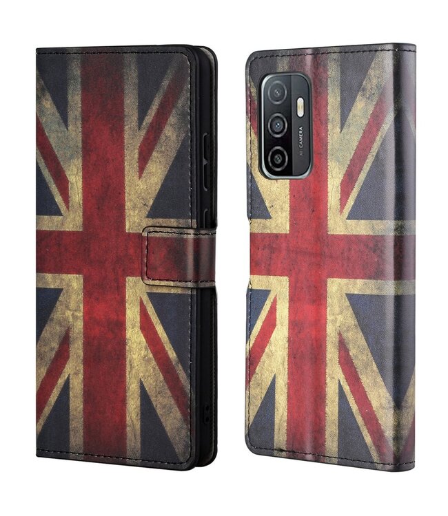 Engelse Vlag Bookcase Hoesje voor de Samsung Galaxy A53