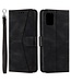 Zwart Splitleer Bookcase Hoesje voor de Samsung Galaxy A53