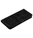 Zwart Splitleer Bookcase Hoesje voor de Samsung Galaxy A53