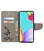 Grijs Vlinder Bookcase Hoesje voor de Samsung Galaxy A53