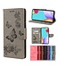 Grijs Vlinder Bookcase Hoesje voor de Samsung Galaxy A53